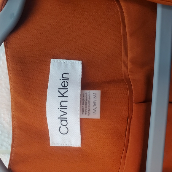 Calvin Klein Collection Orange Tailored Blazer - Picture 3 of 5